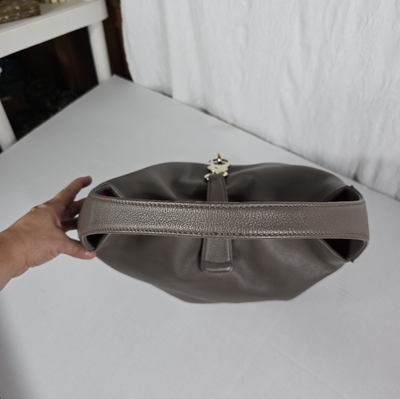 DOONEY AND BOURKE FLORENTINE LOGO LOCK SHOULDER PURSE - Picture 4 of 10